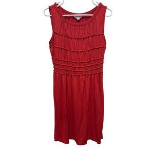 Max Studio Coral sundress with Ruching Lightweight Size XL
